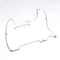 TL-STD-WH пластиковый 3-слойный пикгард для электрогитары "Telecaster", стандартная конфигурация, цвет белый, Donlis