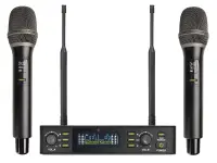 Микрофонная радиосистема [DX800FK] Axelvox [DX800FK] UHF 650 - 758 MHz, подавитель обратной связи, цифровая модуляция, LCD дисплей, DSP, ручной микрофон - 2 шт.