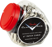 FENDER FENDER 6' CABLE BOWL OF 20 BLK комплект инструментальных кабелей (20 шт.), 6' (15 см), цвет черный