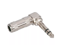CA11 разъем Jack 1/4" стерео, угловой, корпус металл, Work