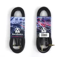 Aurasonics j63j63-7 гитарный кабель jack ts 6.3мм -  jack ts 6.3мм, 7м, 24awg, 0.22мм²,черный
