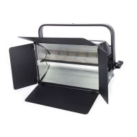 Monon MFDF30-FAN-HC - Циклорама, прожектор заливного света, 120х3Вт светодиодов, 5700K, >7000 лм, угол раскрытия луча 100x50°, симметричный отражатель, DMX