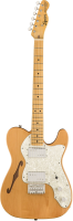 FENDER SQUIER CV 70s TELE THINLINE MN NAT полуакустическая электрогитара, цвет натуральный