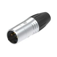 Seetronic IM SCWM3 Разъем Сannon (XLR), кабельный, IP65, папа 3-х контактный, корпус: цинковый сплав, контакты: позолоченная медь,  цвет: черный/хром,