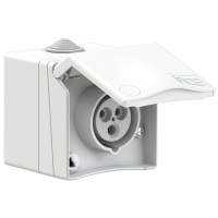 PCE Розетка настенная 16А/230V/1P+N+E/IP44 863-6v