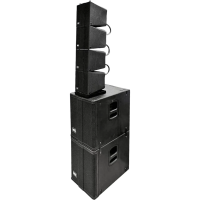 Звуковой комплект линейного массива Hke bill-6p set [1000 вт (rms), 2 х sub 12"+ 4 x top 6,5" ( 3 кор)]