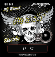 NH-BH Hit Drive Комплект струн для электрогитары, Big Heavy, 13-57, никель, Мозеръ