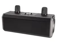 Переносная караоке система [TRS2401] iconBIT [K1000B] Колонка 2x10Вт, 2 микрофона Bluetooth , световые эффекты, аккумулятор в колонке 3000mah и микрофонах, 28.5*11*10.5CM, цвет черный