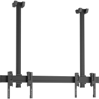Vogels C1215 Black- Потолочное крепление для видеостены 1х2 из дисплеев диагональю 42–55'', длина штанги 1500 мм, макс. нагрузка 160 кг