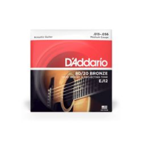 D`addario ej-12  струны для акустической гитары, бронза 80/20 medium 13-56