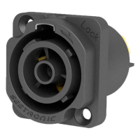 Seetronic SAC3FPX-20- Панельный разъем powerCON 16 B (розетка) для выхода питания, золотое покрытие контактов, IP65