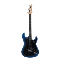 SAGA DARK NIGHT BLUE - Электрогитара с чехлом, форма - стратокастер, HSS, цвет DARK NIGHT BLUE, , шт