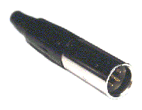 AVCLINK 92M-501S(5P) Разъем mini-XLR male кабельный 5-и конт., позолоченные контакт