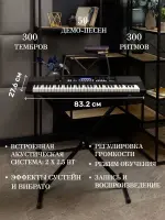 Цифровой синтезатор MusicHall Fantasia, 61 клавиша с активной клавиатурой, черный