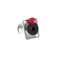 AVCLINK J3FP6C Разъем JACK 1/4"(6,3мм)  стерео, панельный, гнездо, пайка провода, тип-D, с фиксатором