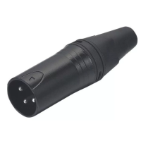 Seetronic SC3MXX-B Кабельный разъём XLR "папа", 3-контактный чёрный