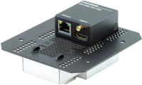 Lightware [wp-hdmi-tps-tx97-fp-8at] настенный hdbaset передатчик сигналов hdmi+ethernet+rs-232+двунаправленный ик по одному кабелю витой пары (catx) до 170 м. поддержка hdmi1.4, poe, hdcp, 3d и 4k/uhd. выполнен в формфакторе для настенных лючков, совмести