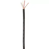 LK Electronic MC205 балансный микрофонный кабель, 2х0,23 мм2, заполнитель хлопок, оболочка PVC, сопротивление 80 ом/км, цвет черный, наружный диаметр 7мм