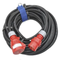 LiftCraft CAB25 - кабель питания 25 метров, 4 на 1,5мм, CEE-16/4 вилка, CEE-16/4 розетка