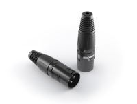 PROCAST cable XLR6/Male - XLR (male) балансный разъем - штекер под пайку, 3 контакта, на кабель 6мм, металлический корпус, цвет черный
