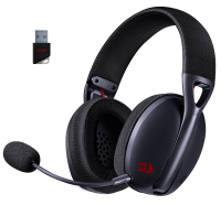 Игровая гарнитура беспроводная Redragon Ire Pro (Гнев Про) [б.п.(BT,2.4G)/проводной,черный]