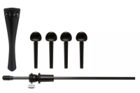 GEWA Violin Outfit Ebony аксессуары для скрипки (колки, струнодержатель Hill, подбородник Guarneri)