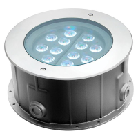 SILVER STAR AP-781ET TERRA 36/12 Встраеваемый в пол, всепогодный LED светильник, 46 Вт, Источник света:12*3 Вт LED Tri-color, DMX 512 , Стандартная оптика 20 градусов,  от -40 до +40, IP67, вес 8 кг, 320*146 mm