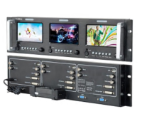 Rgblink три экрана предпросмотра rgblink, 3u (композит/dvi/vga/hdmi/sdi)