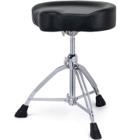 Mapex T855 Стул с седлообразным виниловым сиденьем, ось с резьбой, двойные ножки