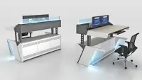 Консоль управления серии DCC Digibird [DB-DAP-S21-0092] стол для UniStation, 2400*800 мм. (CJ241/23, 3места)