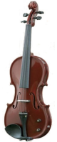 Electrified violin Gliga Gems2 IE-V044 - Электрифицированная скрипка из слегка волнистого клена с аксессуарами черного дерева. Цвет по запросу