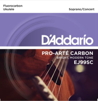 EJ99SC Pro-Arte Carbon Комплект струн для укулеле сопрано/концертного, D'Addario