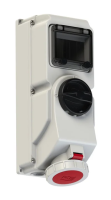 PCE Розетка настен. с выкл. и блокир.32A/400V/3P+E/IP67, с держат. предох.(предох. не уком) 78242-6