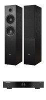 Комплект стереоусилитель Phaze Audio VOLT Цвет: Чёрный [Black] + напольная АС Phaze Audio Tilia 1 Цвет: Black [Чёрный]