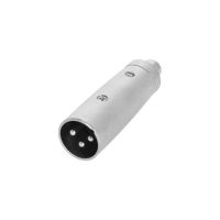 Adam hall k4arf2xm3 - адаптер rca (f) - xlr (m), металлический