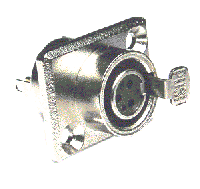 AVCLINK 92M-507(3P) Разъем mini-XLR female панельный 3-х конт., позолоченные контакты