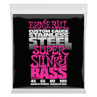 Ernie Ball 2844 струны для бас-гитары Stainless Steel Bass Super Slinky (45-65-80-100)