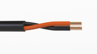 Кабель акустический Wize [WSC1650FL] 50 м, 16 AWG FRNC/LSZH, 1.5 мм2, диаметр 7мм, медь 28 x 0,25 мм, черный, (бухта 50 м)