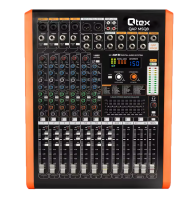 Qtex QAP MSQ8- 8-канальный микшерный пульт с USB-интерфейсом, рекордером и процессором эффектов