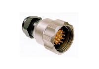 CA-504-1 Кабельный разъём для мультикора 19 pin - папа с гайкой