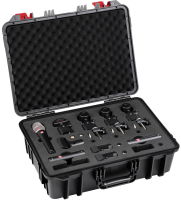 SE ELECTRONICS V PACK ARENA - набор микрофонов для ударной установки . В комплекте: 1 х микрофон V KICK, 3 х микрофона V BEAT, 3 х крепления V CLAMP, 1 х микрофон V7 X, 2 х конденсаторных микрофона sE8, пластиковый кейс.