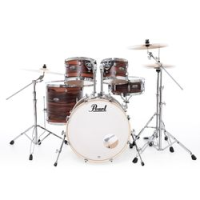 Pearl dmp925s/ c828  ударная установка из 5-ти барабанов, цвет matte dark walnut, (3 коробки)