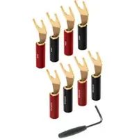 Разъемы AudioQuest SureGrip 100 - Multi-Spade (8 шт, SILVER)