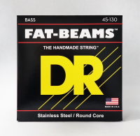 DR FB5-130 - струны для 5-струнной бас-гитары, Калибр: 45-130, Серия: FAT BEAM™, Обмотка: нержавеющая сталь, Покрытие: нет