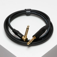 Инструментальный кабель Shnoor IC124-JMJMR-B, джек 6.35 - джек угловой 6.35, моно, 3 м
