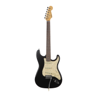 SQOE Sest200 black электрогитара Stratocaster S+S+S