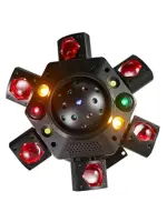 Led Star MA-E060 Эффект светодиодный вращающийся многолучевой 4 в 1 Beam, Strobe, Laser, Moving Head, DMX, ведущий/ведомый, авто, звуковая активация