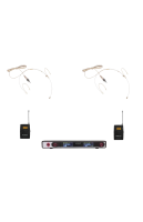 Micnet Dual head set PRO Радиосистема с 2-мя головными микрофонами (кардиоида), телесные, до 160м