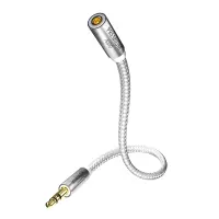 Кабель межблочные In-Akustik Premium Extension Audio Cable 2.0m 3.5мм jack<>3.5мм jack(F)+6,3 jack adapter #00410202