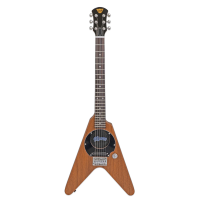 PIGNOSE PGG-200V - мини электрогитара со встроенным усилителем, форма Flying V. Корпус: махагон.Гриф: махагон.Накладка грифа: палисандр.Звукосниматели: Н Pignose.Регуляторы: 1V push-pull.